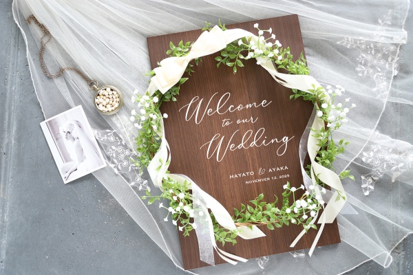 木製ウェルカムボード フォレ・プランタ/ブラウン