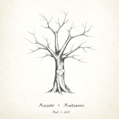 ウェディングツリー ボネ/用紙セット(A4・A3・オーダーサイズ)