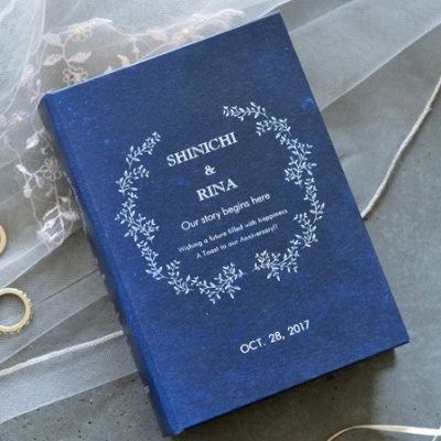 結婚証明書&リングピロー リーヴル・ネイビー