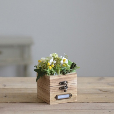 木箱のリングピロー ボンヌ・ナチュラル