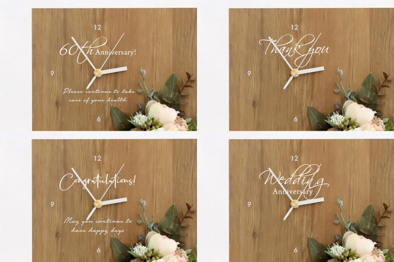 退職や送別や結婚式の記念品の印字例イメージ