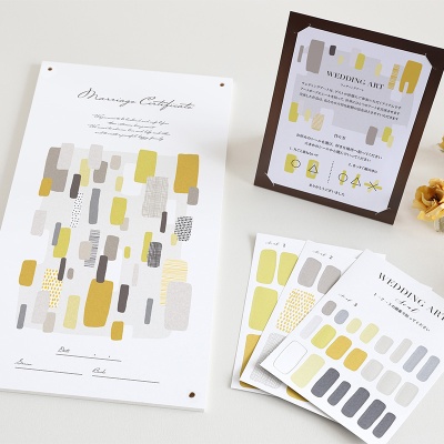 ウェディングアート レクタングル・イエロー